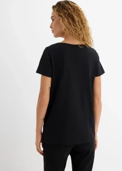T-shirt coton à imprimé cœur