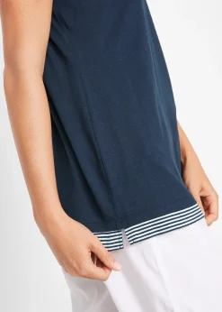 T-shirt coton style 2 en 1, manches courtes