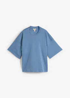 T-shirt court et oversize en coton épais
