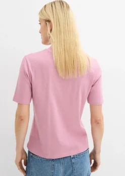 T-shirt côtelé 100% coton