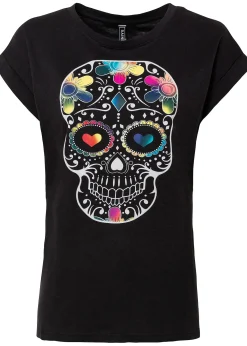 T-shirt doux en viscose mélangée