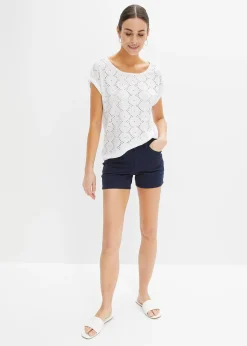 T-shirt en broderie anglaise