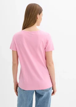 T-shirt en coton et viscose