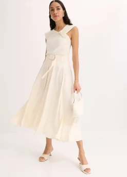 T-shirt en coton extensible avec détail twisté