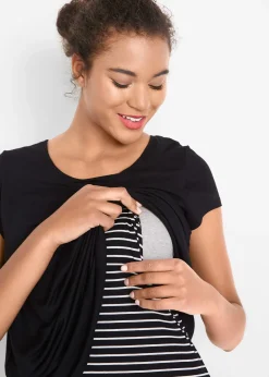 T-shirt 2en1 de grossesse et d'allaitement