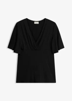T-shirt en jersey à décolleté plongeant