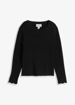 T-shirt en maille à base contrastante