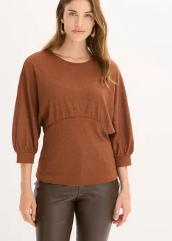 T-shirt en maille bouclette