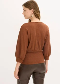 T-shirt en maille bouclette