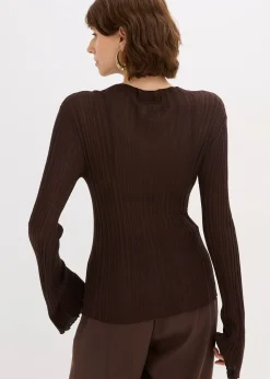 T-shirt en maille semi-transparent