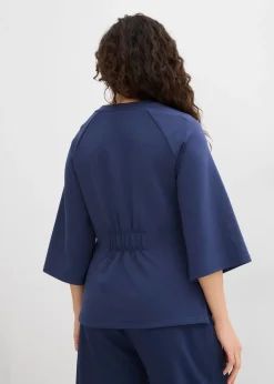T-shirt en matière néoprène avec empiècement élastique