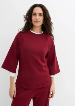 T-shirt en matière néoprène avec empiècement élastique