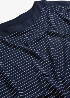 T-shirt en viscose fluide avec empiècement satin