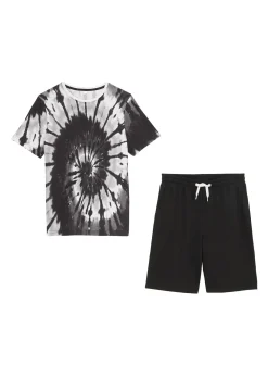 T-shirt et bermuda en jersey 100% coton (ens. 2 pces)