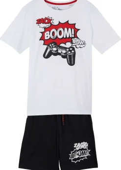 T-shirt et bermuda (ens. 2 pces) en jersey 100% coton
