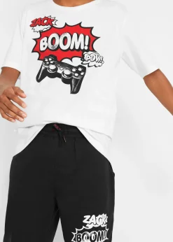 T-shirt et bermuda (ens. 2 pces) en jersey 100% coton