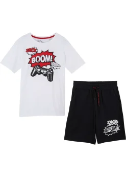 T-shirt et bermuda (ens. 2 pces) en jersey 100% coton
