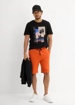 T-shirt et bermuda sweat 100% coton (ens. 2 pces)