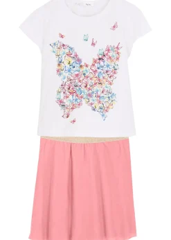 T-shirt et jupe (ens. 2 pces)