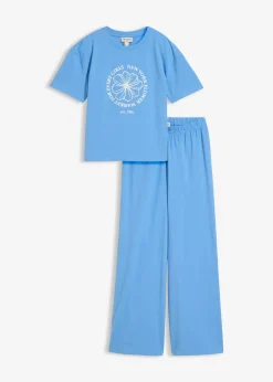 T-shirt et pantalon (ens. 2 pces) en coton extensible