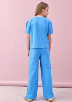T-shirt et pantalon (ens. 2 pces) en coton extensible