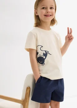 T-shirt et short en jersey coton (ens. 2 pces)