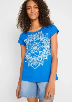 T-shirt fil flammé manches courtes