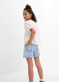 T-shirt fille en jersey de coton