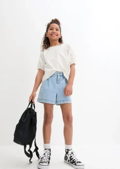 T-shirt fille en jersey de coton