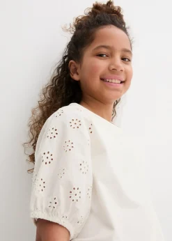 T-shirt fille en jersey de coton