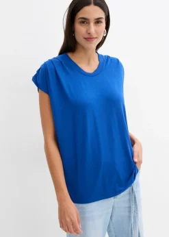 T-shirt fluide en viscose mélangée