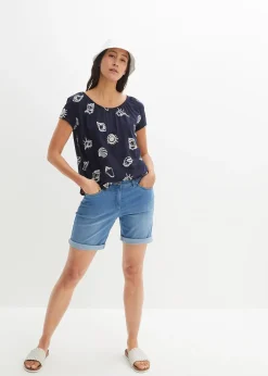 T-shirt imprimé à col rond
