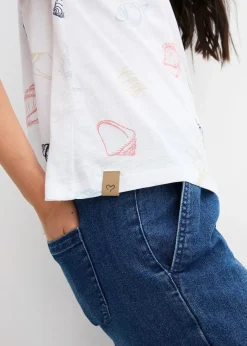 T-shirt imprimé à col rond