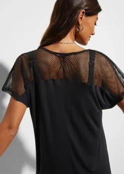 T-shirt long de plage en viscose