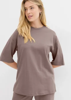 T-shirt long en interlock