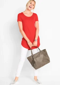 T-shirt long en viscose douce