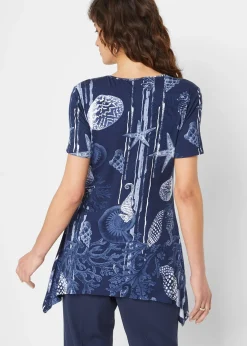 T-shirt long en viscose extensible