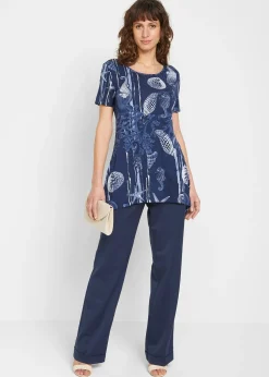 T-shirt long en viscose extensible