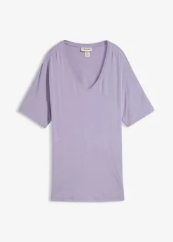 T-shirt long en viscose extensible