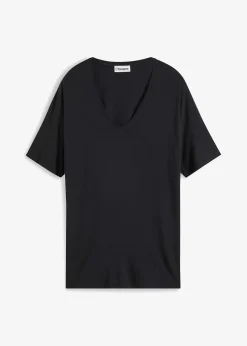 T-shirt long en viscose extensible