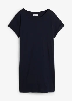 T-shirt long et boxy à manches courtes