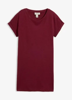 T-shirt long et boxy à manches courtes
