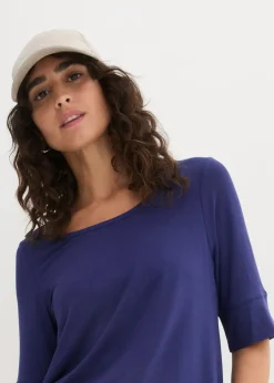 T-shirt long et doux en viscose