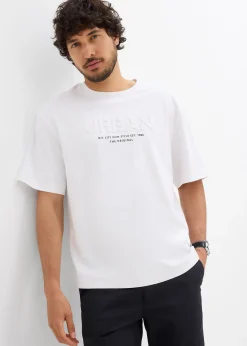T-shirt loose 100% coton, imprimé 3D