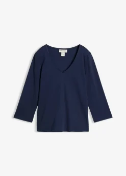 T-shirt manches 3/4 en jersey coton épais