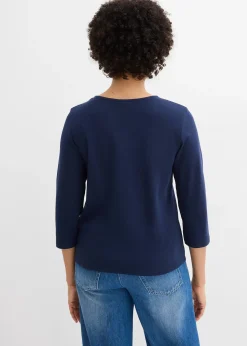 T-shirt manches 3/4 en jersey coton épais