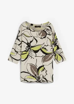 T-shirt manches chauve-souris à imprimé floral