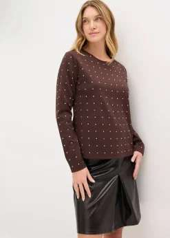 T-shirt manches longues à strass