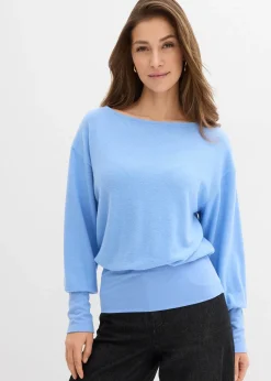T-shirt manches longues doux avec viscose
