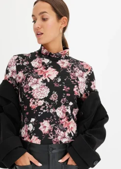 T-shirt manches longues en viscose douce et extensible